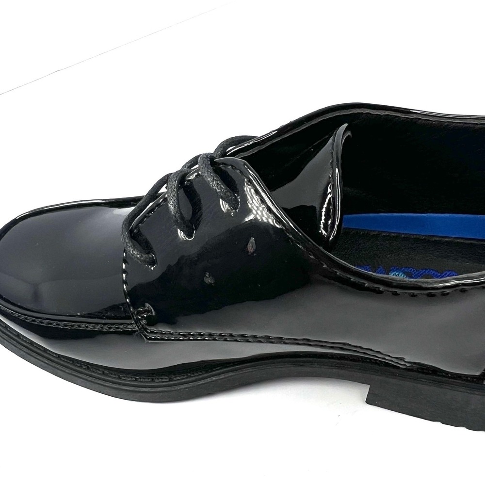 Boys Black Dress Shoes Patent Lace Up Size 13 by Josmo